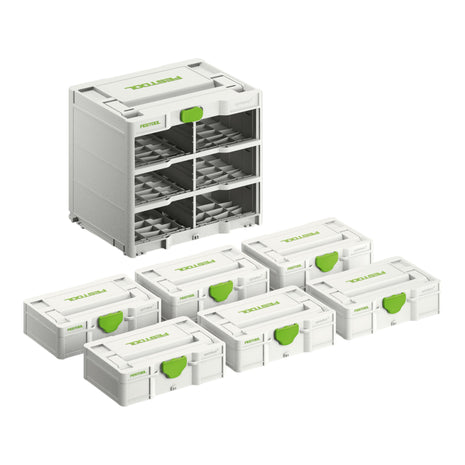 Festool Rack SYS3-RK/6 M 337-Set Systainer³ 6 szt. ( 577816 ) do wszystkich wariantów Systainer³ S 76