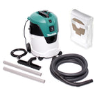 Makita VC 2512 L 1000 W Nass- und Trockensauger Staubklasse L Industrie Staubsauger + Makita Vlies Filtersäcke Klasse L 5-er Pack - Toolbrothers