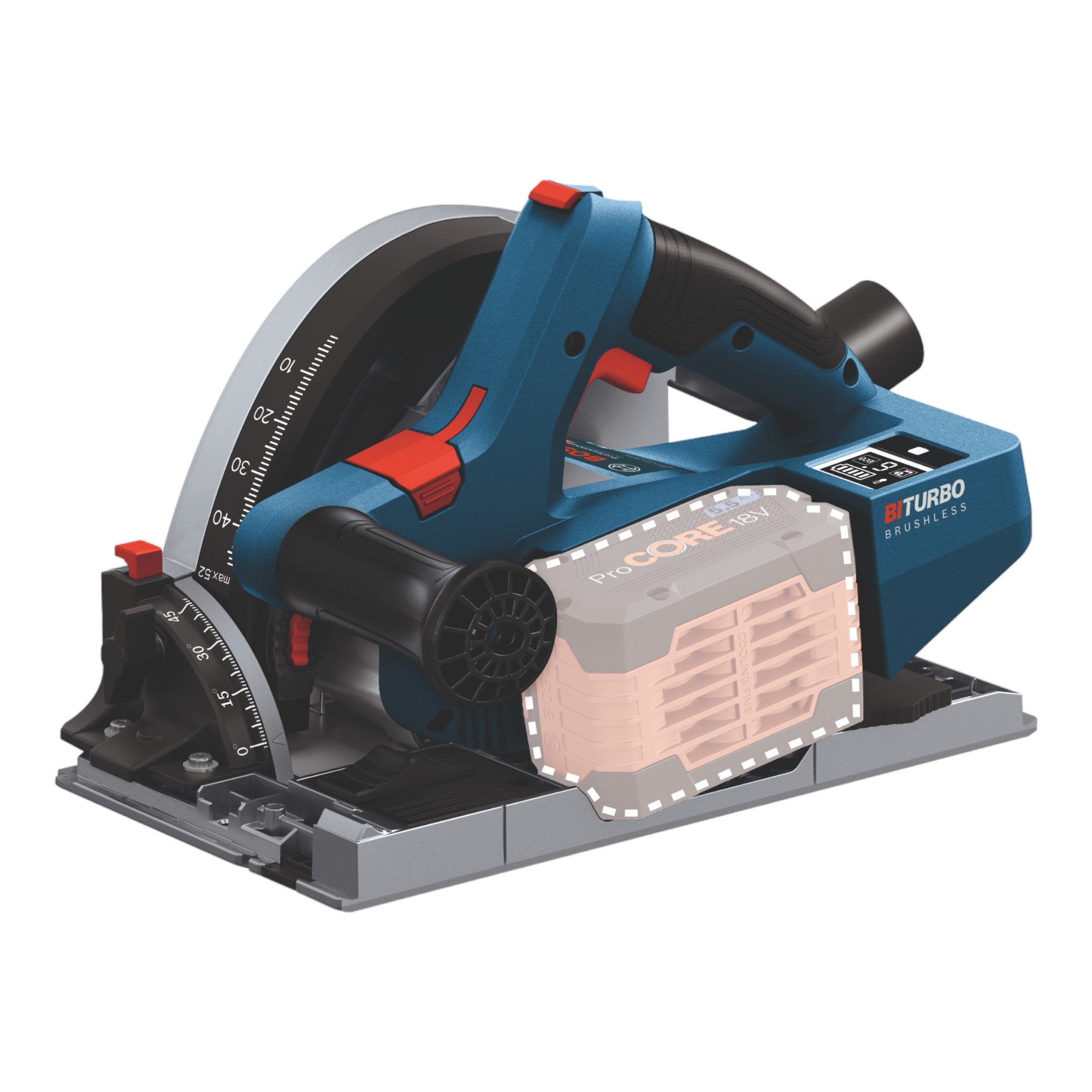 Bosch GKT 18V 52 GC Professional Akku Tauchsaege 18 V 140 mm BITURBO Brushless 1x ProCore Akku 4 0 Ah Connectivity Modul L Boxx ohne Ladegeraet 4 - toolbrothers