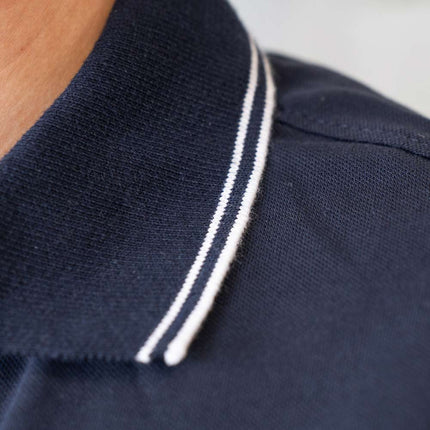 L-Boxx Polo Shirt pour hommes navy / white taille L