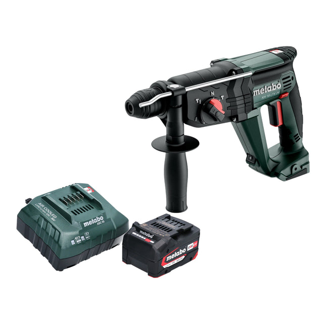 Metabo KH 18 LTX 24 Marteau combiné sans fil 18 V 2,1 J SDS Plus + 1x batterie 4,0 Ah + chargeur