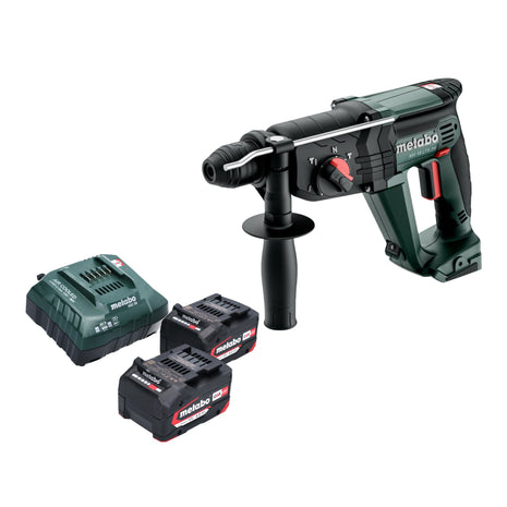 Marteau combiné à batterie Metabo KH 18 LTX 24 18 V 2,1 J SDS Plus + 2x batteries 4,0 Ah + chargeur