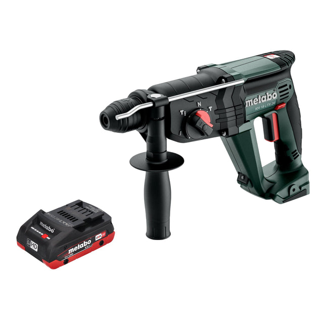 Metabo KH 18 LTX 24 Marteau combiné sans fil 18 V 2,1 J SDS Plus + 1x batterie LiHD 4,0 Ah - sans chargeur