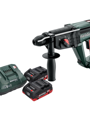 Marteau combiné à batterie Metabo KH 18 LTX 24 18 V 2,1 J SDS Plus + 2 batteries LiHD 4,0 Ah + chargeur