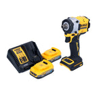 DeWalt DCF 922 E2 Clé à choc 18 V 406 Nm 1/2'' Brushless + 2x Powerstack batterie 1,7 Ah + chargeur