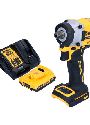 DeWalt DCF 922 D1 Clé à choc sans fil 18 V 406 Nm 1/2'' Brushless + 1x batterie 2,0 Ah + chargeur