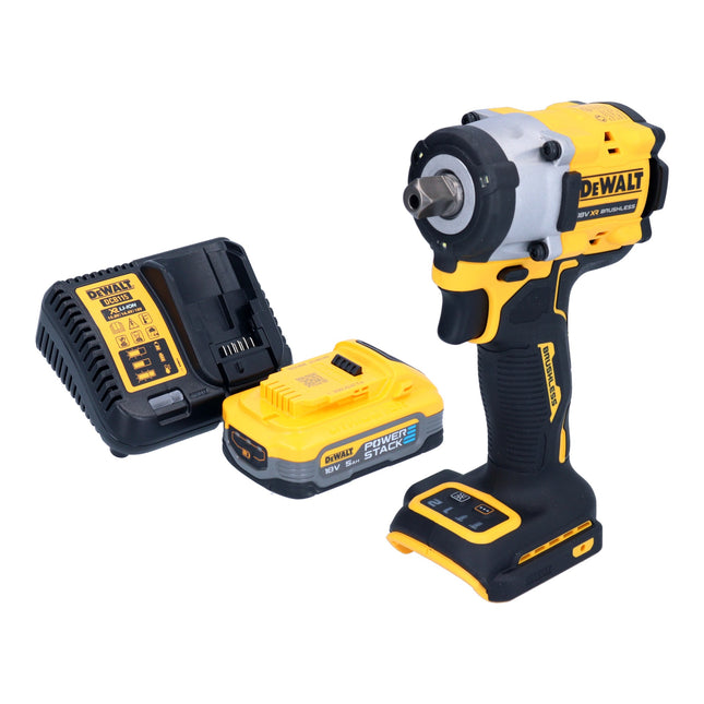DeWalt DCF 922 H1 Clé à choc sans fil 18 V 406 Nm 1/2" Brushless + 1x batterie Powerstack 5,0 Ah + chargeur