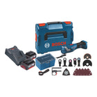 Bosch GOP 18V-34 Professional Akumulatorowa przecinarka wielofunkcyjna 18 V Starlock Plus + 2x akumulator 4,0 Ah + ładowarka + 17 akcesoriów + L-Boxx