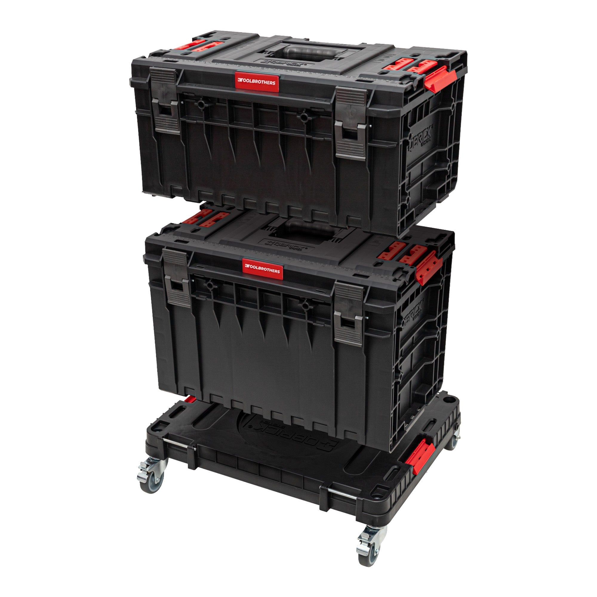 Toolbrothers RHINO XXL mobiler Transportroller ECO Movement Rollbrett mit Schwenkraedern aus Metall und Bremse 3 - toolbrothers