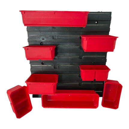 Toolbrothers RHINO Container Set Nr. 6 Paroi d'atelier avec 8 récipients pour RHINO L Organizer hauteur M / L