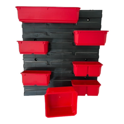 Toolbrothers RHINO Container Set Nr. 6 Paroi d'atelier avec 8 récipients pour RHINO L Organizer hauteur M / L