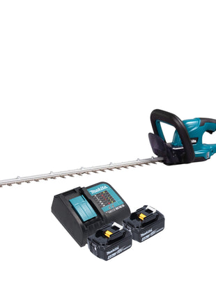 Makita DUH 607 SM2 Taille-haies sans fil 18 V 60 cm + 2x batterie 4,0 Ah + chargeur