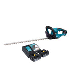 Cortasetos a batería Makita DUH 607 RT2 18 V 60 cm + 2x baterías 5,0 Ah + cargador