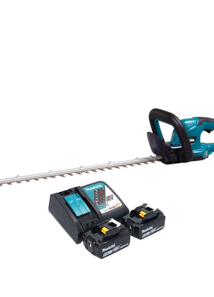 Cortasetos a batería Makita DUH 607 RG2 18 V 60 cm + 2x baterías 6,0 Ah + cargador