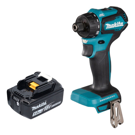 Makita DDF 083 T1 akumulatorowa wiertarko-wkrętarka 18 V 40 Nm 1/4'' bezszczotkowa + 1x akumulator 5,0 Ah - bez ładowarki