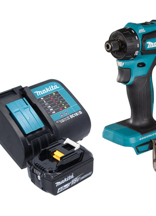 Makita DDF 083 SM1 Perceuse-visseuse sans fil 18 V 40 Nm 1/4'' Brushless + 1x batterie 4,0 Ah + chargeur