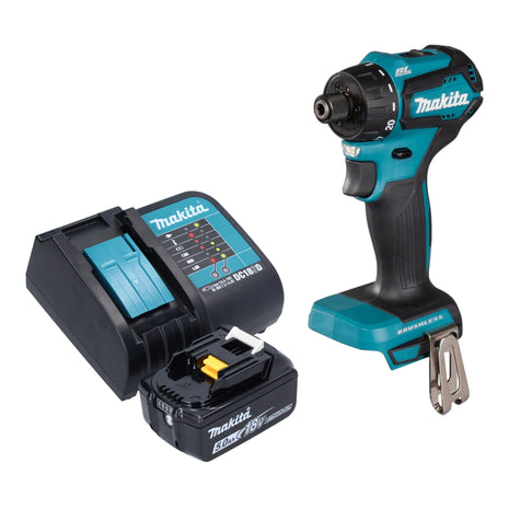 Makita DDF 083 ST1 Perceuse-visseuse sans fil 18 V 40 Nm 1/4'' Brushless + 1x batterie 5,0 Ah + chargeur