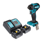 Makita DDF 083 SG akumulatorowa wiertarko-wkrętarka 18 V 40 Nm 1/4'' bezszczotkowa + 2x akumulator 6,0 Ah + ładowarka