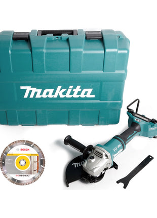 Makita DGA 901 ZKU2 Akku Winkelschleifer 36V ( 2x18V ) 230mm Brushless Solo + Ezynut + 5x Trennscheibe + Koffer - ohne Akku, ohne Ladegerät - Toolbrothers