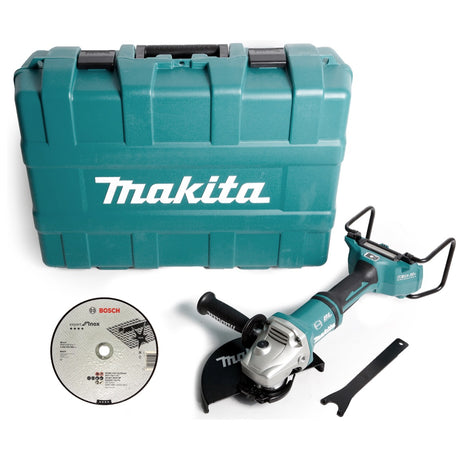 Makita DGA 901 ZKU2 Akku Winkelschleifer 36V ( 2x18V ) 230mm Brushless Solo + Ezynut + 25x Trennscheibe + Koffer - ohne Akku, ohne Ladegerät - Toolbrothers