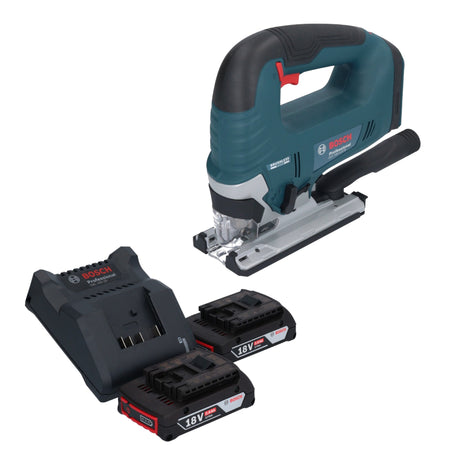 Bosch GST 18V-125 B Profesjonalna wyrzynarka akumulatorowa 18 V 125 mm bezszczotkowa + 2x akumulator 2,0 Ah + ładowarka