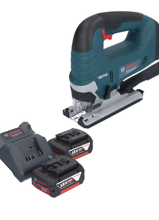 Bosch GST 18V-125 B Sierra de calar profesional a batería 18 V 125 mm sin escobillas + 2x baterías 5,0 Ah + cargador