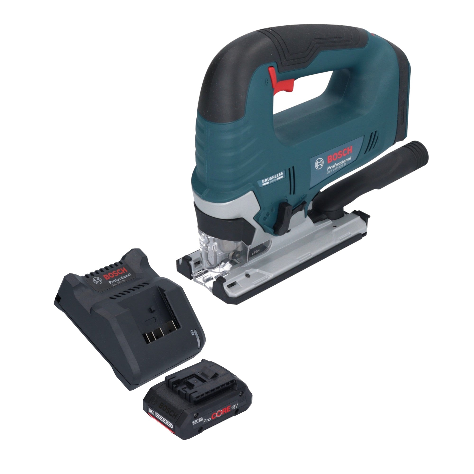 Bosch GST 18V 125 B Professional Akku Stichsaege 18 V 125 mm Brushless 1x ProCORE Akku 4 0 Ah Ladegeraet 0 - toolbrothers