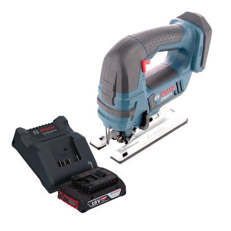 Bosch GST 18V-Li B Sierra de calar inalámbrica profesional 18 V + 1x batería 2,0 Ah + cargador