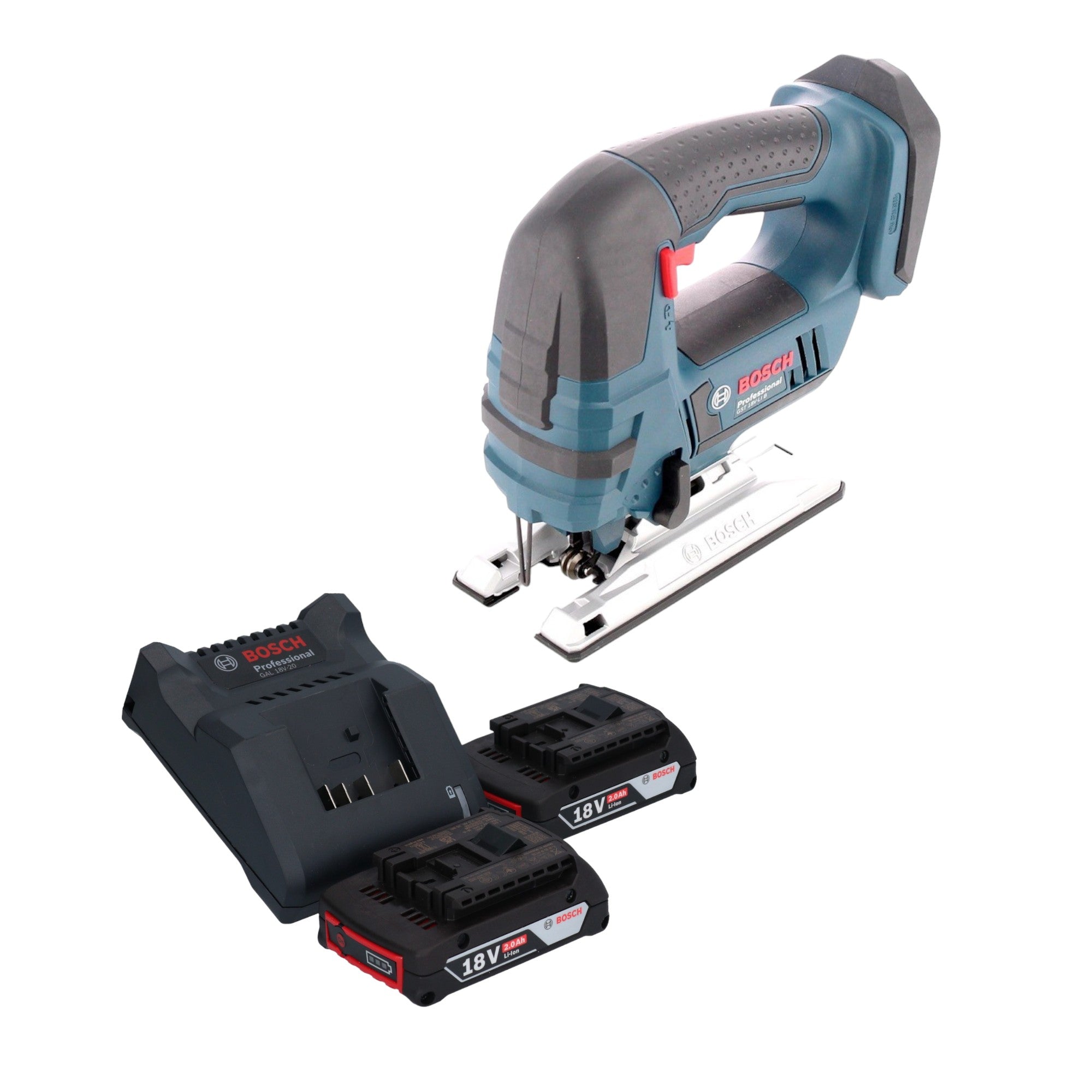 Bosch GST 18V Li B Professional Akku Stichsaege 18 V 2x Akku 2 0 Ah Ladegeraet 0 - toolbrothers