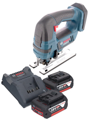 Bosch GST 18V-Li B Professional Akku Stichsäge 18 V + 2x Akku 5,0 Ah + Ladegerät