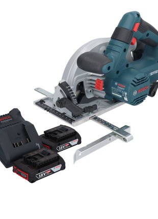 Bosch GKS 18V-57-2 Professional Scie circulaire portative sans fil 18 V 165 mm Brushless + 2x batterie 2,0 Ah + chargeur