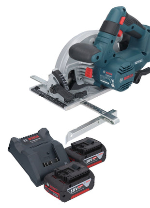 Bosch GKS 18V-57-2 Professional Scie circulaire portative sans fil 18 V 165 mm Brushless + 2x batterie 4,0 Ah + chargeur