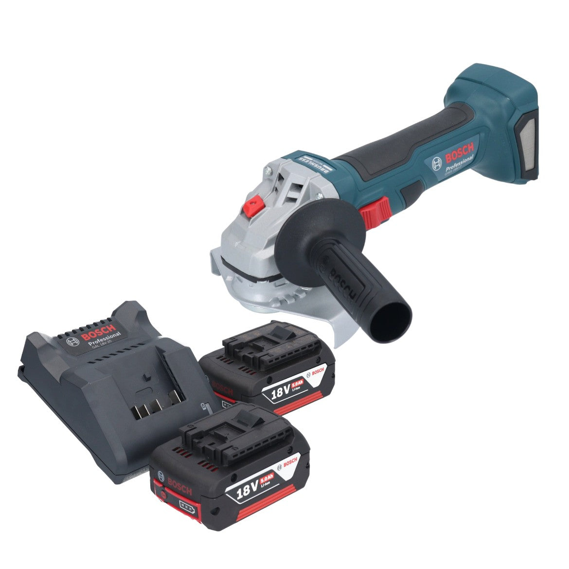 Bosch GWS 18V 7 Professional Akku Winkelschleifer 18 V 125 mm Brushless 2x Akku 5 0 Ah Ladegeraet 0 - toolbrothers