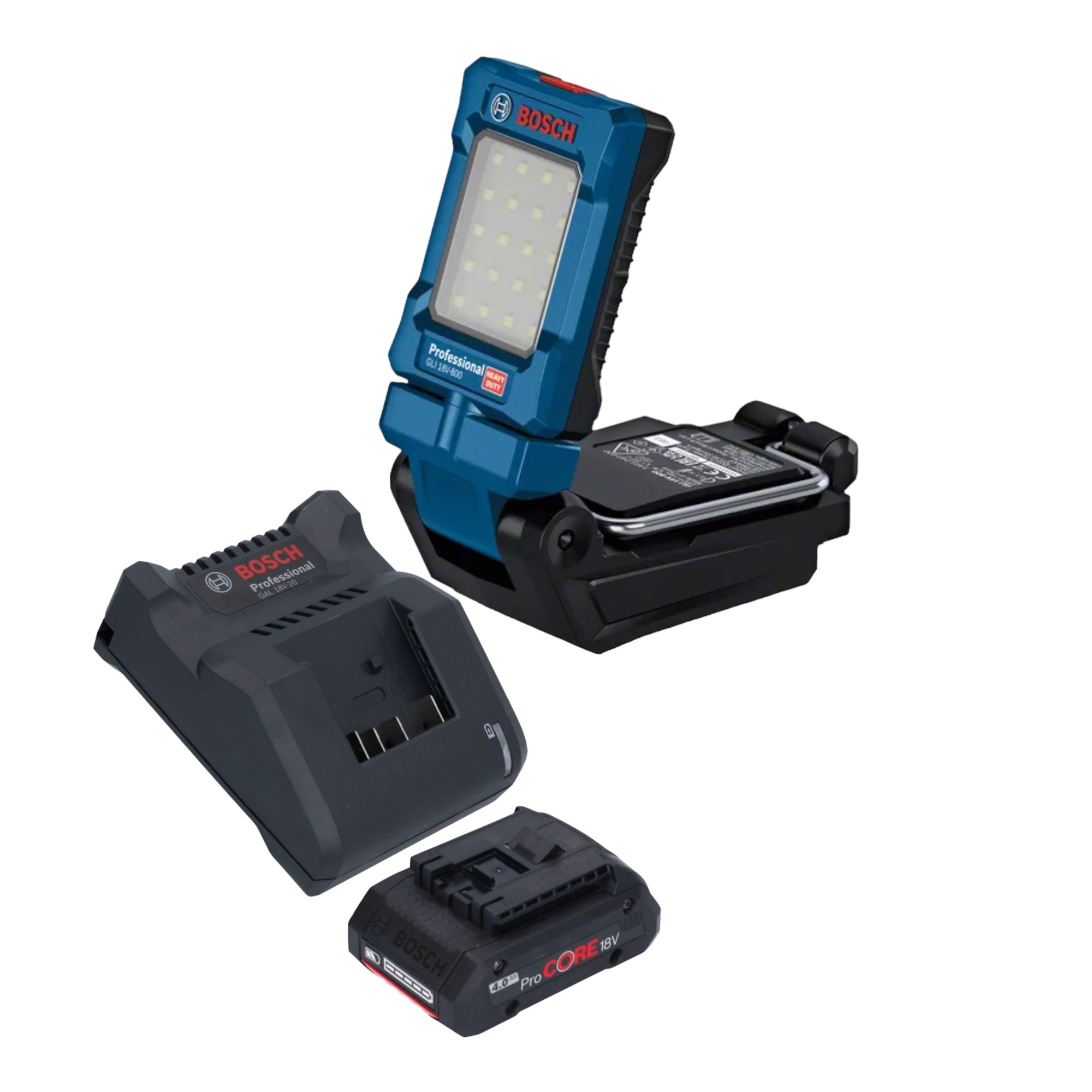 Bosch GLI 18V 800 Professional Akku Leuchte 18 V 800 lm 1x ProCORE Akku 4 0 Ah Ladegeraet 0 - toolbrothers