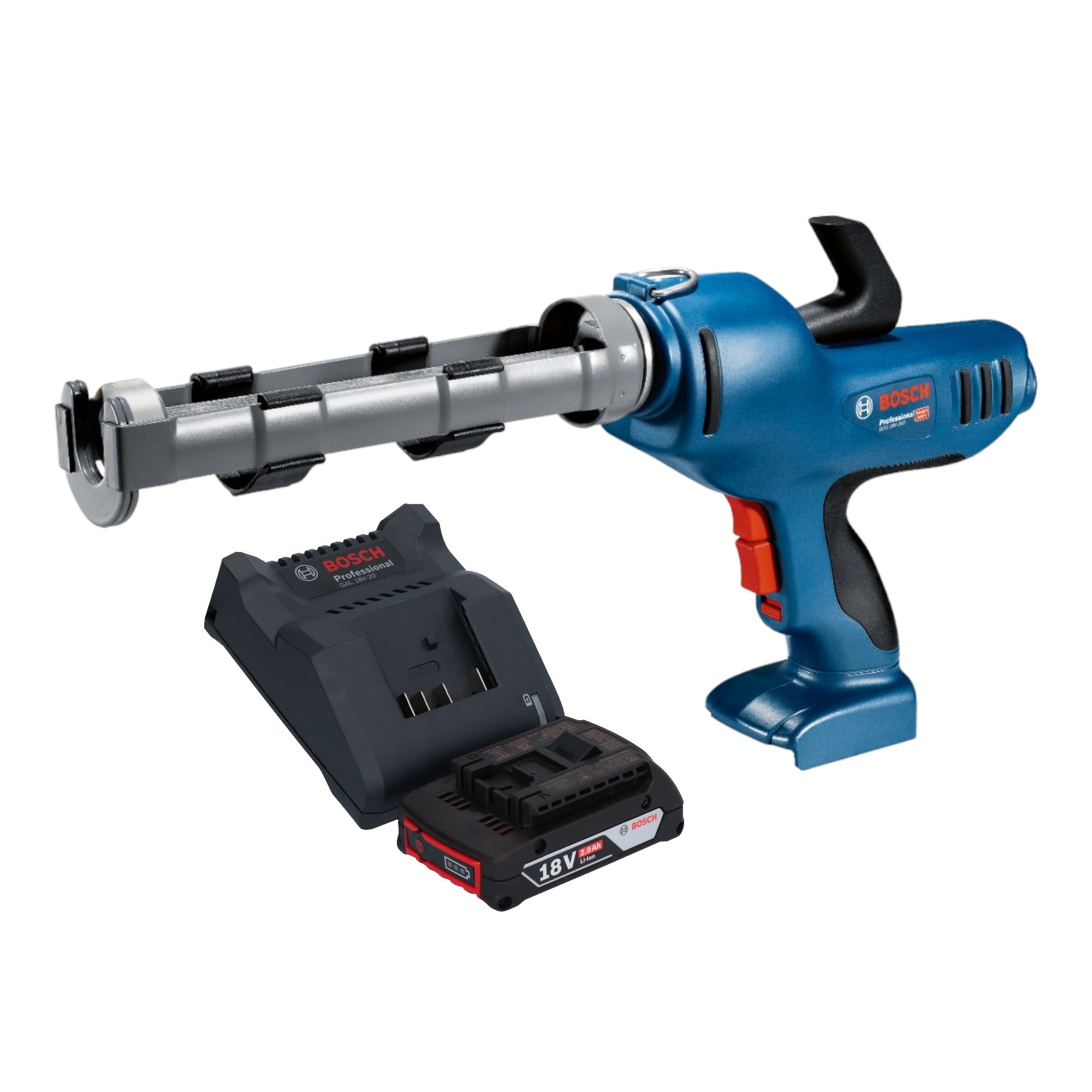 Bosch GCG 18V 310 Professional Akku Kartuschenpresse 18 V 310 ml 3 5 kN 1x Akku 2 0 Ah Ladegeraet 0 - toolbrothers