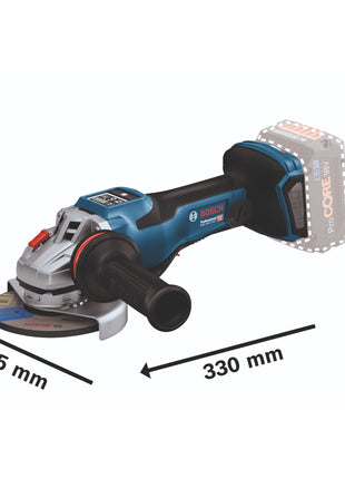 Bosch GWS 18V-15 PSC Profesjonalna akumulatorowa szlifierka kątowa 18 V 125 mm BITURBO Brushless + 2x akumulator 5,0 Ah + ładowarka + L-Boxx