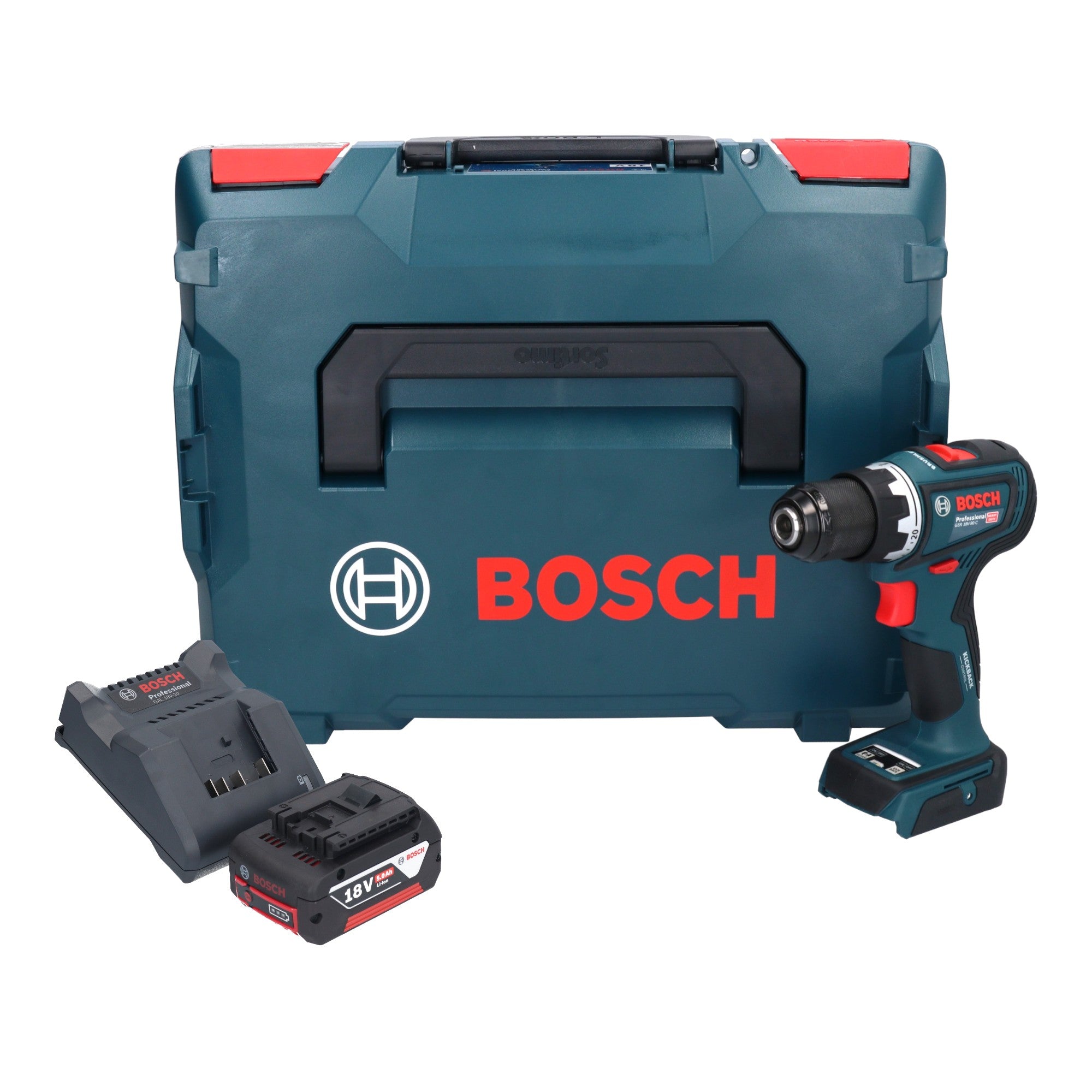 Bosch GSR 18V 90 C Professional Akku Bohrschrauber 18 V 64 Nm Brushless 1x Akku 5 0 Ah Ladegeraet L Boxx 0 - toolbrothers