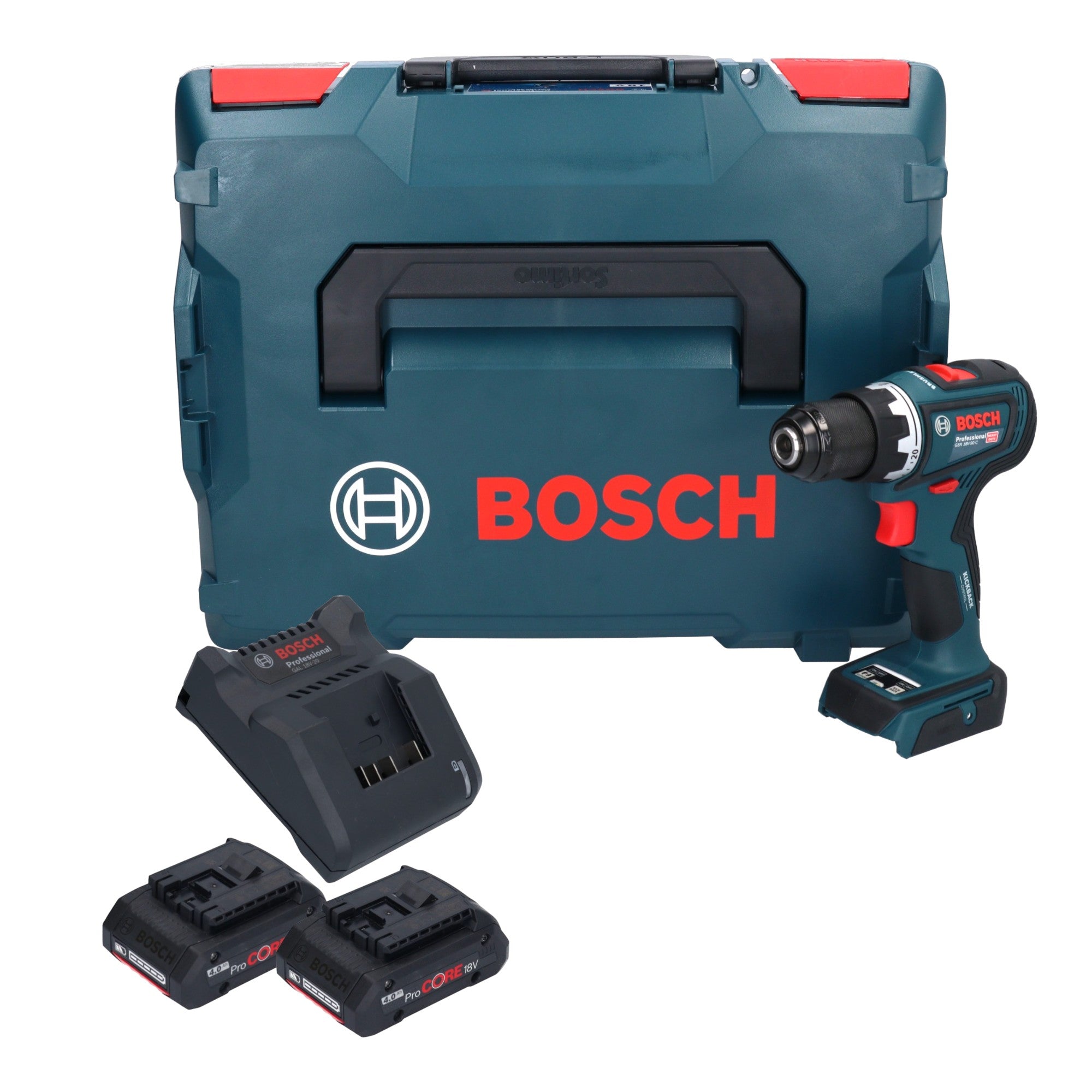 Bosch GSR 18V 90 C Professional Akku Bohrschrauber 18 V 64 Nm Brushless 2x ProCORE Akku 4 0 Ah Ladegeraet L Boxx 0 - toolbrothers