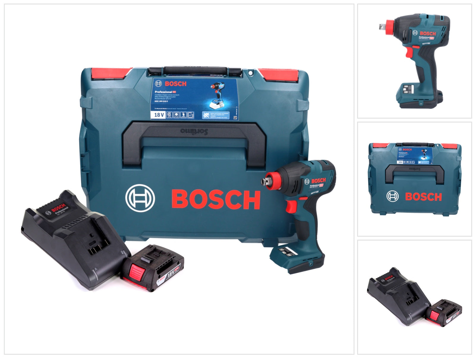Bosch GDX 18V 210 C Professional Akku Drehschlagschrauber 18 V 210 Nm Brushless 1x Akku 2 0 Ah Ladegeraet L Boxx 0 - toolbrothers