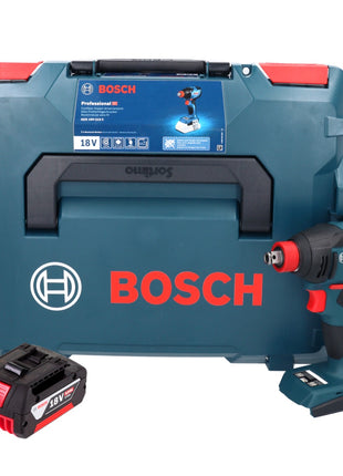 Bosch GDX 18V-210 C Atornillador de impacto giratorio a batería profesional 18 V 210 Nm sin escobillas + 1x batería 5,0 Ah + L-Boxx - sin cargador