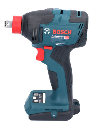 Bosch GDX 18V-210 C Atornillador de impacto giratorio a batería profesional 18 V 210 Nm sin escobillas + 2x baterías 5,0 Ah + cargador + L-Boxx