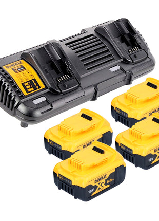 Cortacésped a batería DeWalt DCMW 564 P4 36 V (2x 18 V) 48 cm sin escobillas + 4x batería 5,0 Ah + cargador