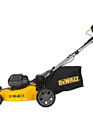 Cortacésped a batería DeWalt DCMW 564 N 36 V (2x 18 V) 48 cm sin escobillas + 2x batería Powerstack 5,0 Ah - sin cargador