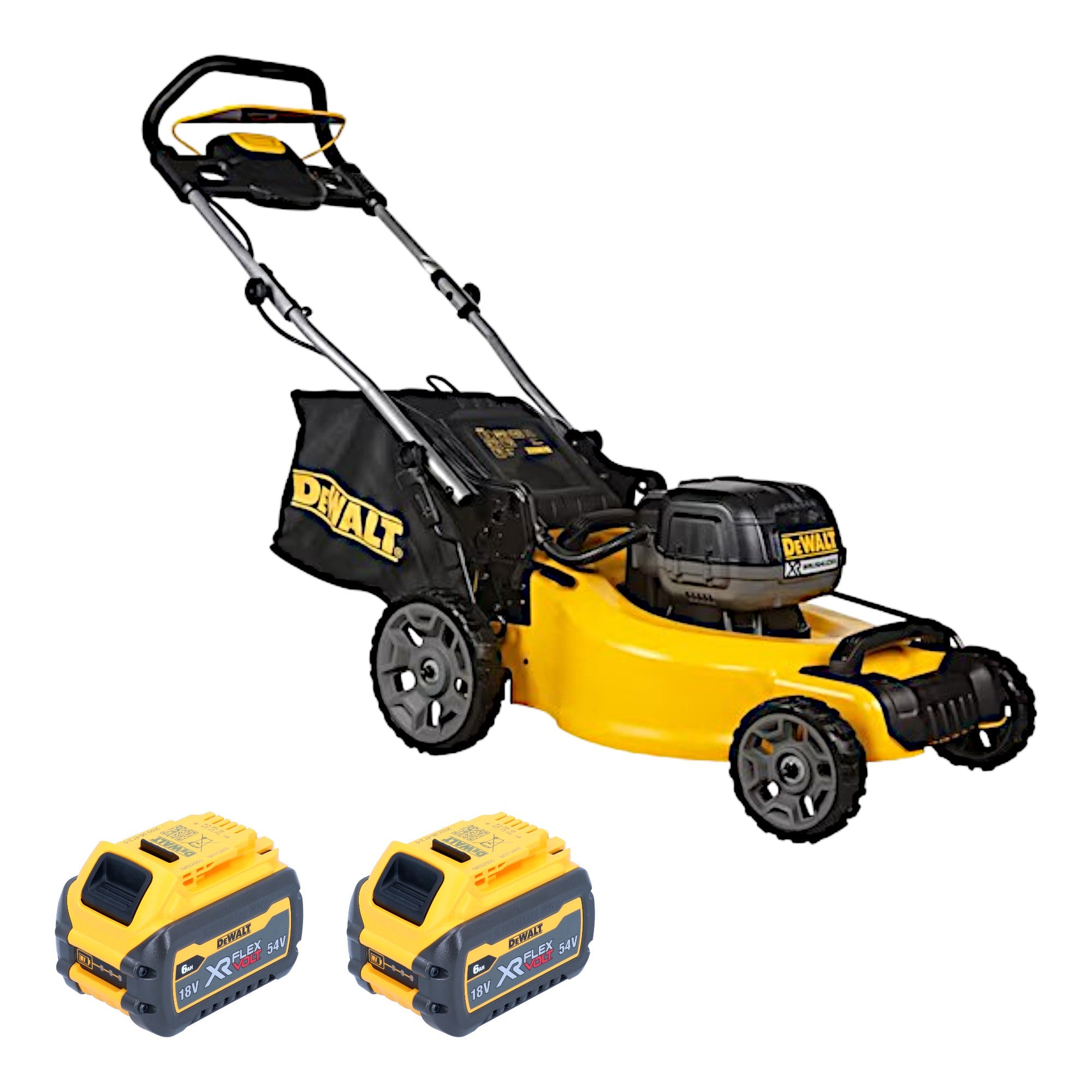 DeWalt DCMW 564 N Akku Rasenmaeher 36 V 2x 18 V 48 cm Brushless 2x FlexVolt Akku 6 0 Ah ohne Ladegeraet 0 - toolbrothers
