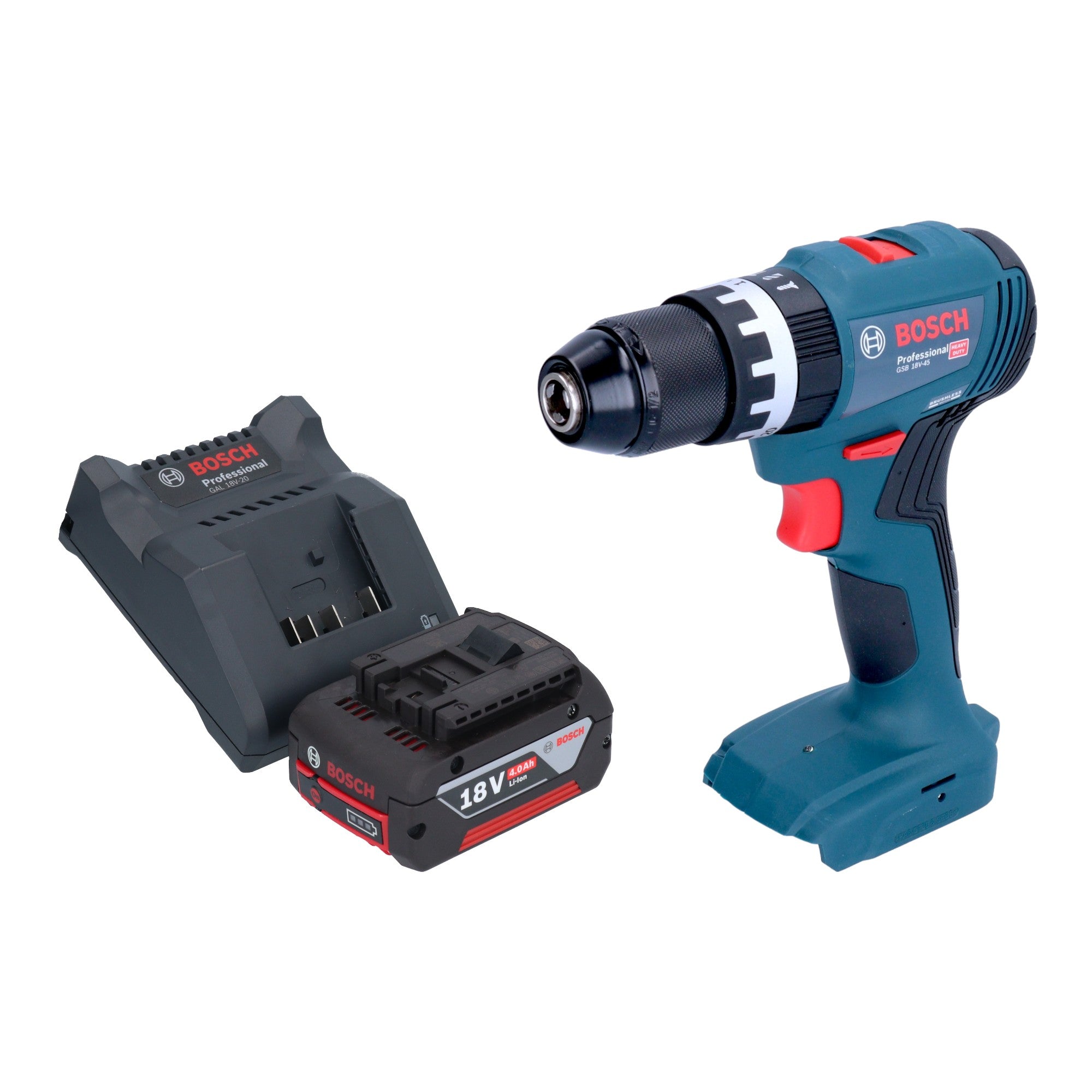 Bosch GSB 18V 45 Professional Akku Schlagbohrschrauber 18 V 45 Nm Brushless 1x Akku 4 0 Ah Ladegeraet 0 - toolbrothers