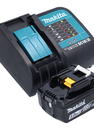 Makita DHR 202 ST1W Marteau perforateur sans fil 18 V 20 mm 2,0 J blanc + 1x batterie 5,0 Ah + chargeur + coffret