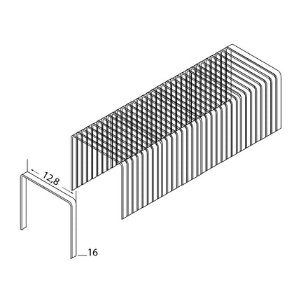 Bostitch Klammern 10.000 Stk. 80er Klammerserie 16 mm Länge - Toolbrothers