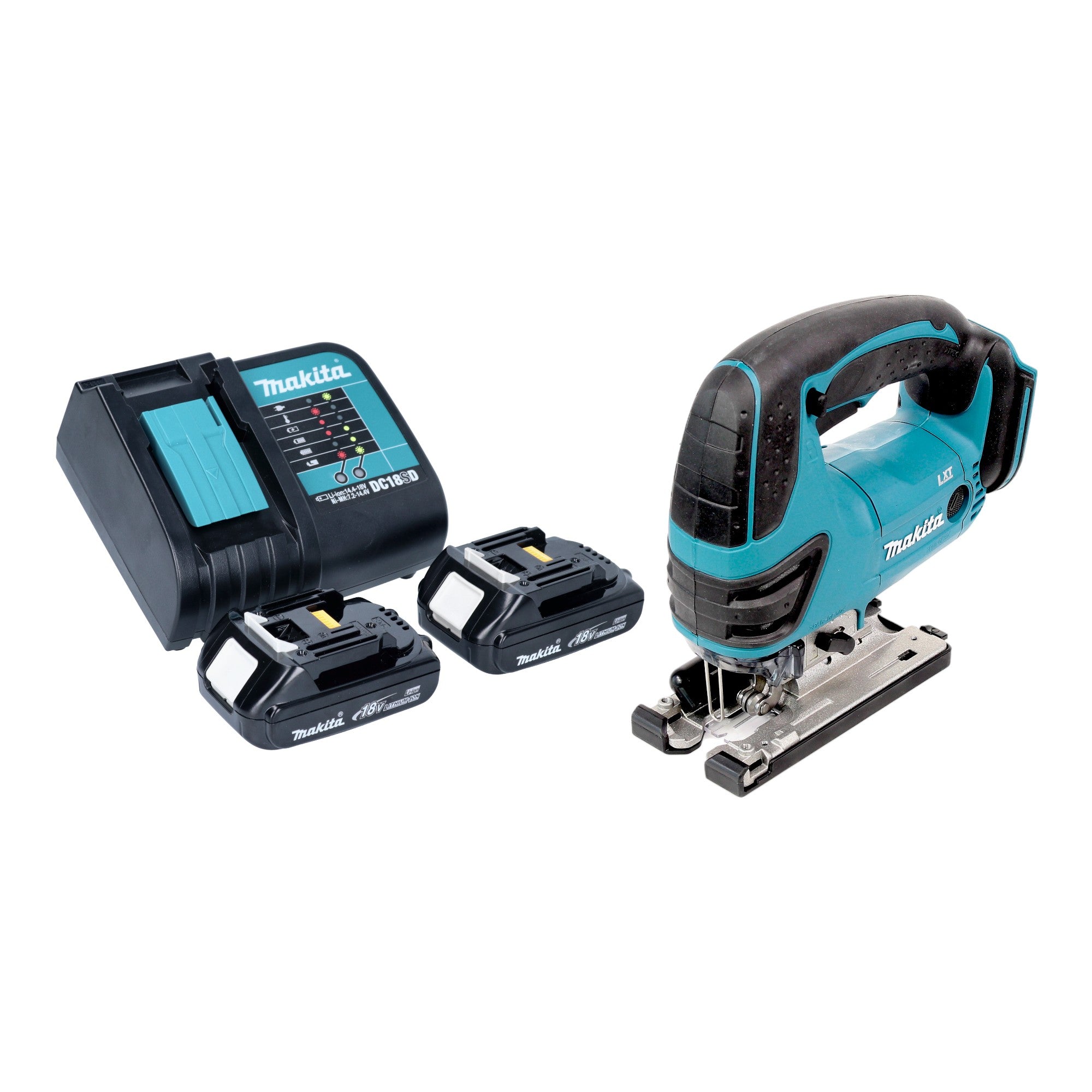 Makita DJV 180 SYX Akku Stichsaege 18 V 135 mm 2x Akku 1 5 Ah Ladegeraet 0 - toolbrothers