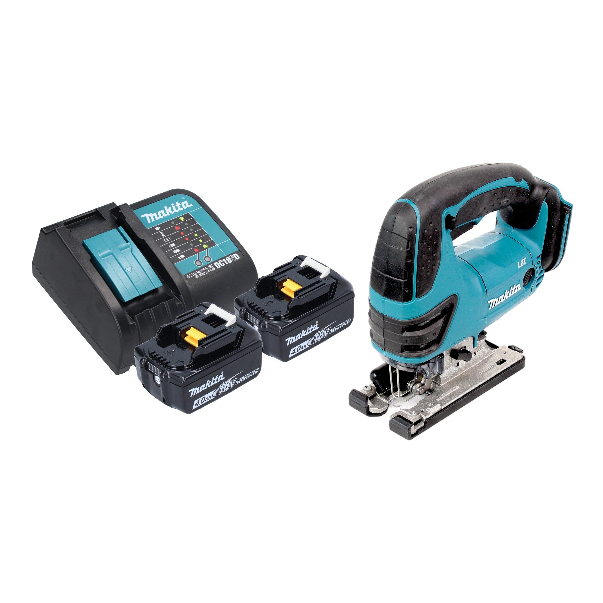 Makita DJV 180 SMX Akku Stichsaege 18 V 135 mm 2x Akku 4 0 Ah Ladegeraet 0 - toolbrothers