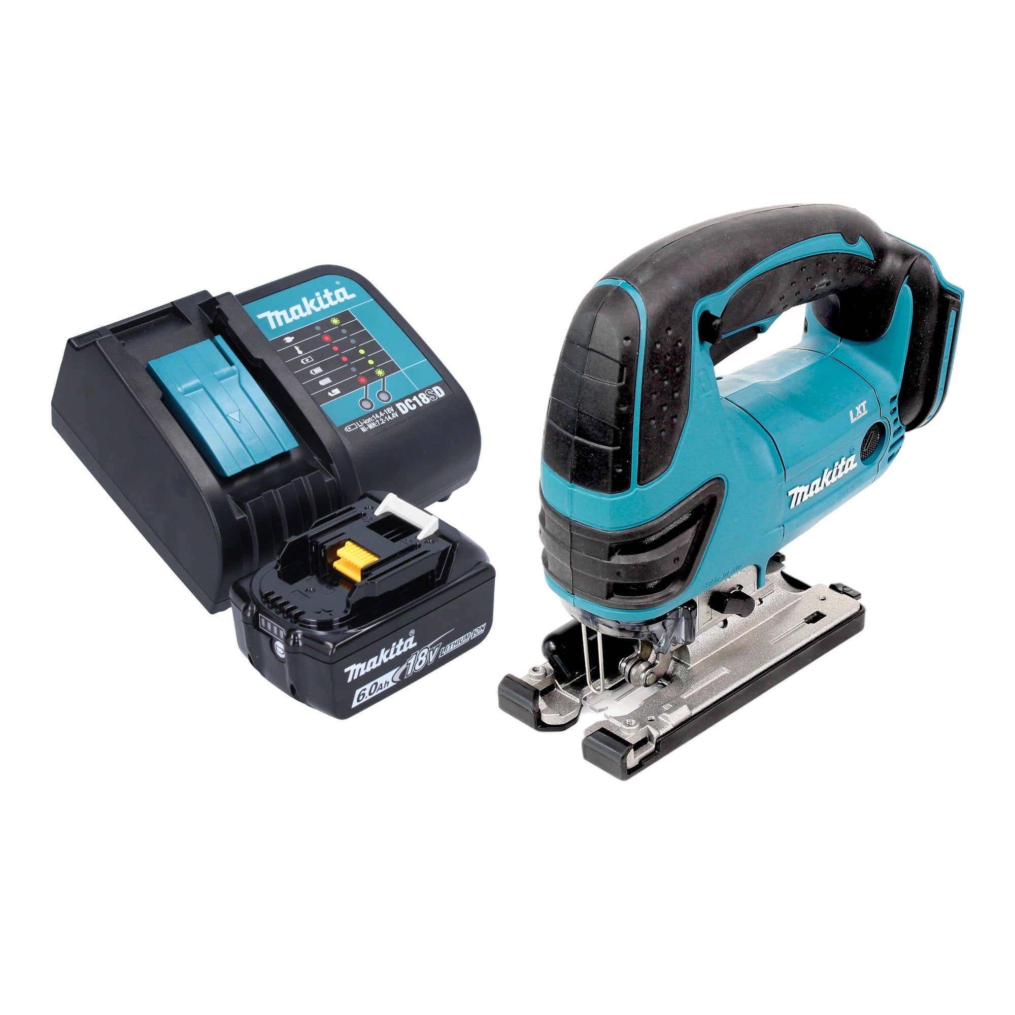 Makita DJV 180 SG1X Akku Stichsaege 18 V 135 mm 1x Akku 6 0 Ah Ladegeraet 0 - toolbrothers